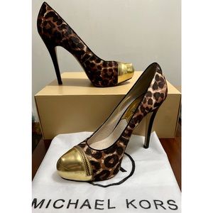 MICHAEL KORS Calf Hair Cheeta print Pumps